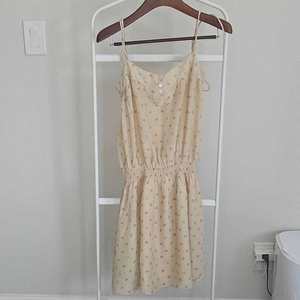 Zadig & Voltaire Cream Silk Spaghetti Strap Dress Sz XS